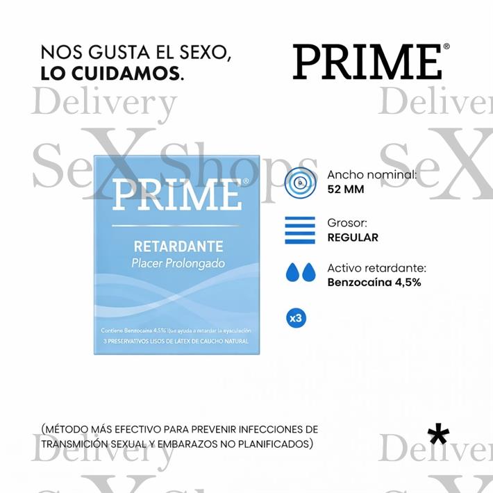  Preservativo Prime Retardante 